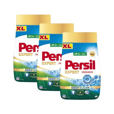 Proszek do prania PERSIL Deep Clean Expert Freshness by Silan 3 x 2.475 kg do białych tkanin