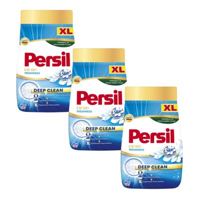 Proszek do prania PERSIL Deep Clean Expert Freshness by Silan 3 x 2.475 kg do białych tkanin