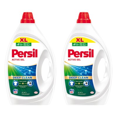 Żel do prania PERSIL Deep Clean Active Gel 2 x 2475 ml do białych tkanin
