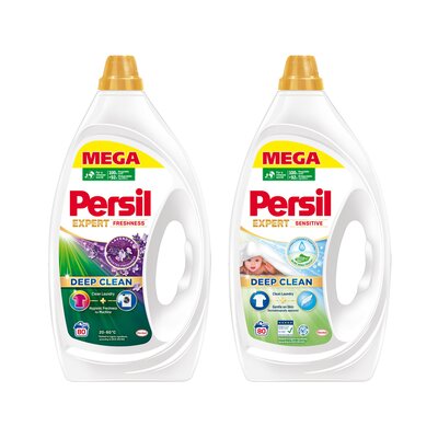Żel do prania PERSIL Deep Clean Expert Sensitive 3600 ml + Żel do prania PERSIL Deep Clean Expert Lavender 3600 ml
