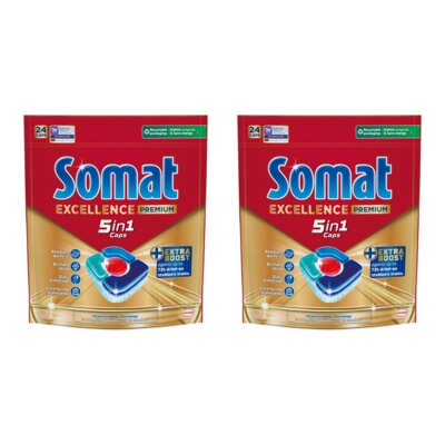 Tabletki do zmywarek SOMAT Excellence Premium 5w1 - 48 szt.