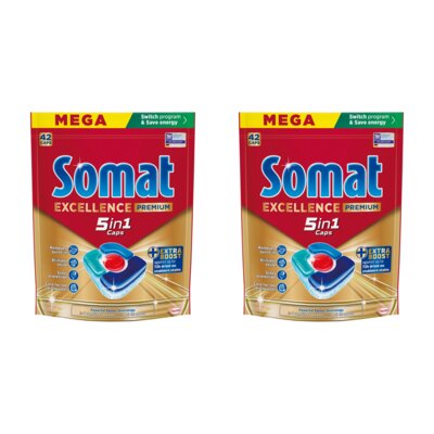 Tabletki do zmywarek SOMAT Excellence Premium 5w1 - 84 szt.