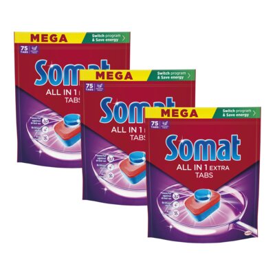 Tabletki do zmywarek SOMAT All in One Extra - 225 szt.