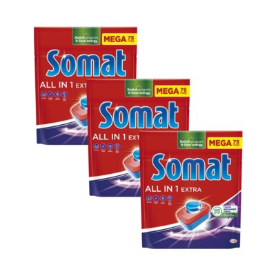 Tabletki do zmywarek SOMAT All in One Extra - 225 szt.