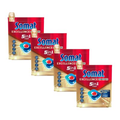 Tabletki do zmywarek SOMAT Excellence Premium 5w1 - 216 szt.
