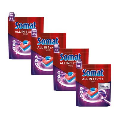 Tabletki do zmywarek SOMAT All in One Extra - 340 szt.