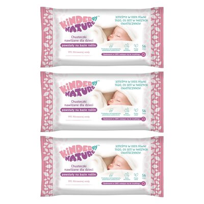 Chusteczki nawilżane KINDER BY NATURE 52243 (168 szt.)