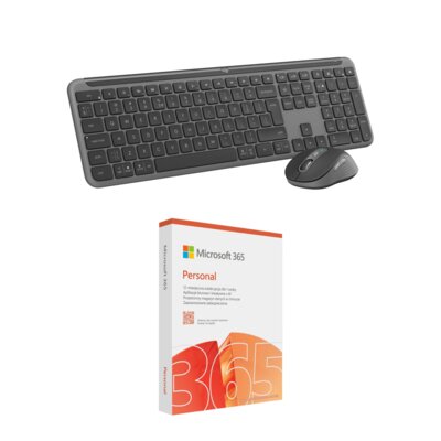 Zestaw LOGITECH Signature Slim Combo MK950 Grafitowy + Program MICROSOFT 365 Personal