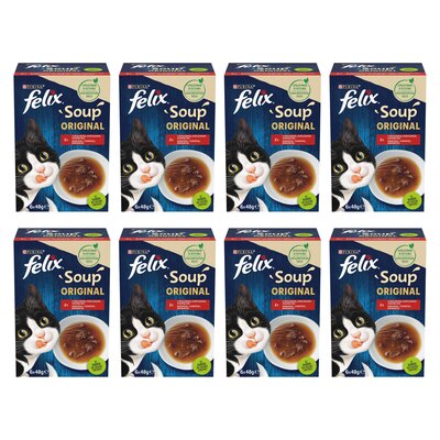 Karma dla kota FELIX Soup Original Wiejskie Smaki (48 x 48 g)