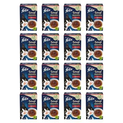 Karma dla kota FELIX Soup Original Rybne Smaki (96 x 48 g)