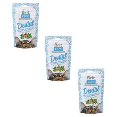 Przysmak dla kota BRIT CARE Snack Dental 3 x 50 g