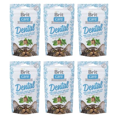 Przysmak dla kota BRIT CARE Snack Dental 6 x 50 g
