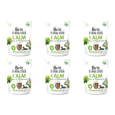 Przysmak dla psa BRIT Dental Stick Calm Hemp & Materwort 6 x 251 g