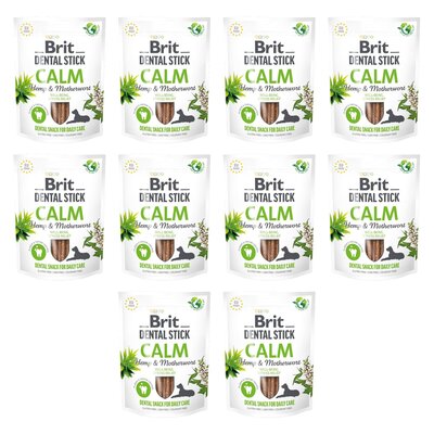 Przysmak dla psa BRIT Dental Stick Calm Hemp & Materwort 10 x 251 g