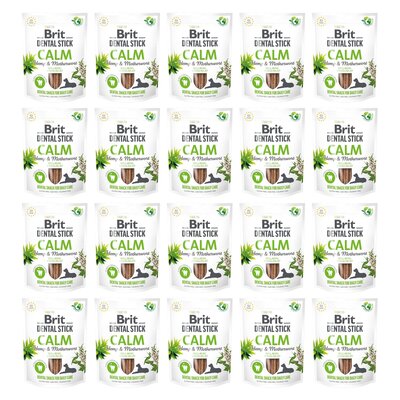 Przysmak dla psa BRIT Dental Stick Calm Hemp & Materwort 20 x 251 g