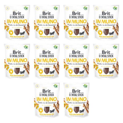 Przysmak dla psa BRIT Dental Stick Immuno Probiotics & Cinnamon 10 x 251 g
