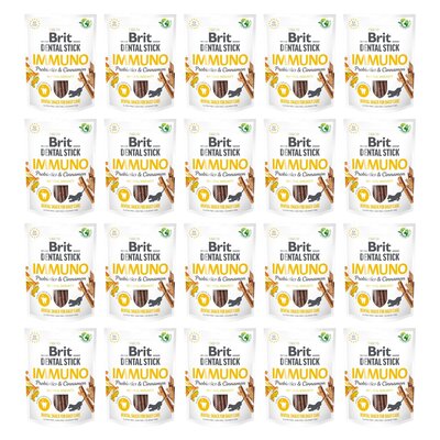 Przysmak dla psa BRIT Dental Stick Immuno Probiotics & Cinnamon 20 x 251 g