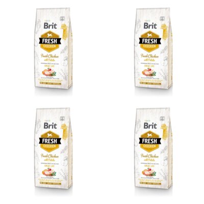 Karma dla psa BRIT Fresh Kurczak z ziemniakami 4 x 12 kg