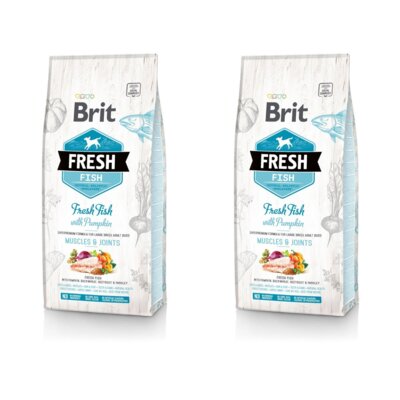 Karma dla psa BRIT Fresh Adult Fish & Pumpkin 2 x 12 kg