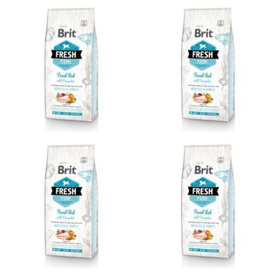 Karma dla psa BRIT Fresh Adult Fish & Pumpkin 4 x 12 kg