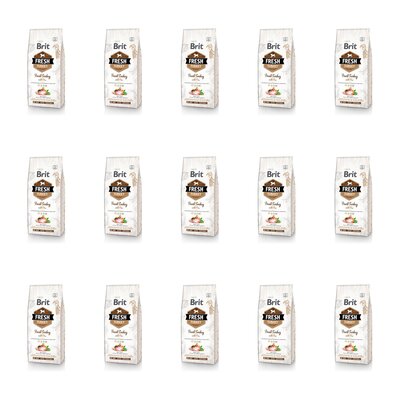 Karma dla psa BRIT Fresh Indyk z groszkiem 15 x 2.5 kg