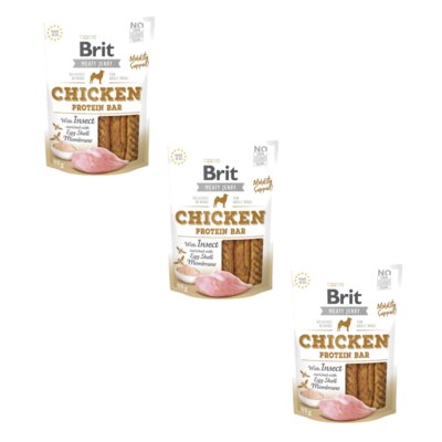 Przysmak dla psa BRIT Jerky Chicken with Insect Protein Bar 3 x 200 g