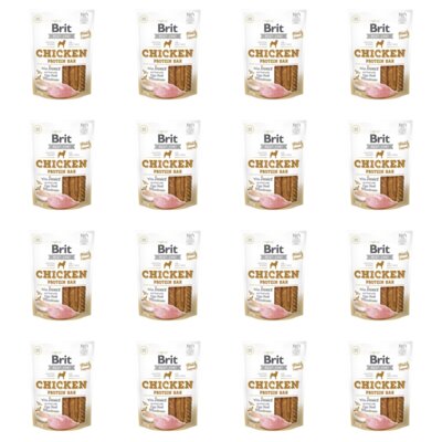 Przysmak dla psa BRIT Jerky Chicken with Insect Protein Bar 16 x 200 g