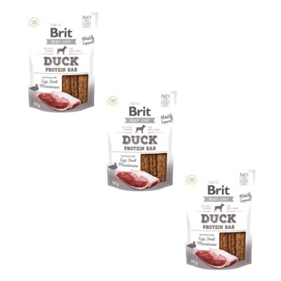 Przysmak dla psa BRIT Jerky Duck Protein Bar 3 x 80 g