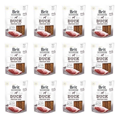 Przysmak dla psa BRIT Jerky Duck Protein Bar 12 x 80 g