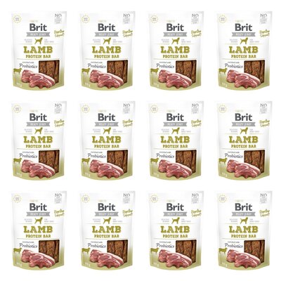 Przysmak dla psa BRIT Jerky Lamb Protein Bar 12 x 80 g