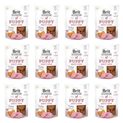Przysmak dla psa BRIT Jerky Puppy Turkey Meaty Coins Indyk 12 x 80 g