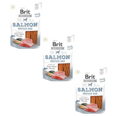 Przysmak dla psa BRIT Jerky Salmon Protein Bar Łosoś 3 x 80 g