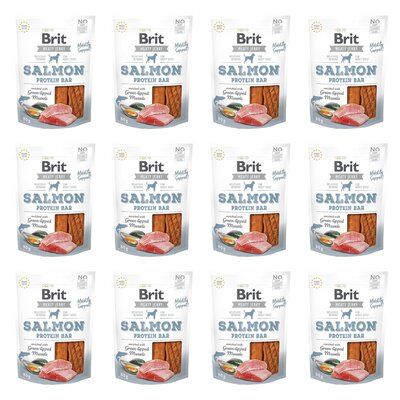 Przysmak dla psa BRIT Jerky Salmon Protein Bar Łosoś 12 x 80 g