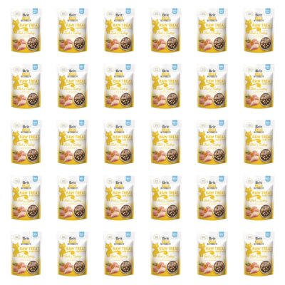 Przysmak dla kota BRIT Raw Treat Cat Hair&Skin Ryba i Indyk 30 x 40 g