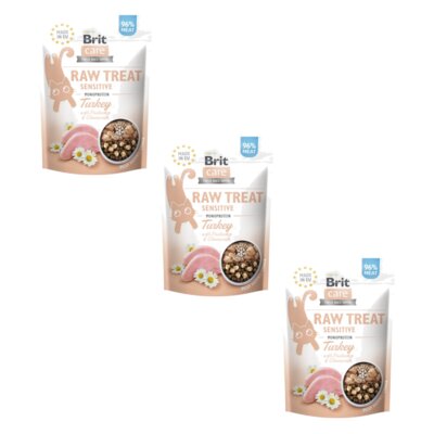 Przysmak dla kota BRIT Raw Treat Cat Sensitive Indyk 3 x 40 g