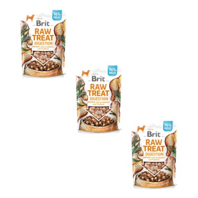 Przysmak dla psa BRIT RAW Digestion Chicken 3 x 40 g