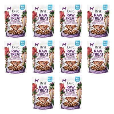 Przysmak dla psa BRIT RAW Immunity Lamb & Chiken 10 x 40 g