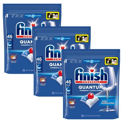 Kapsułki do zmywarki FINISH Powerball Quantum All in 1 Fresh - 138 szt.