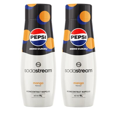 Syrop do saturatorów SODASTREAM Pepsi Max Zero Mango bez cukru 2 x 440 ml