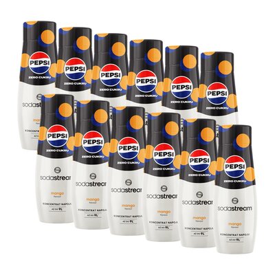 Syrop do saturatorów SODASTREAM Pepsi Zero Cukru Mango 12 x 440 ml