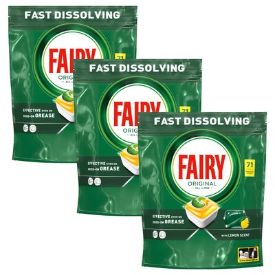 Kapsułki do zmywarki FAIRY Original All in One Lemon - 213 szt.