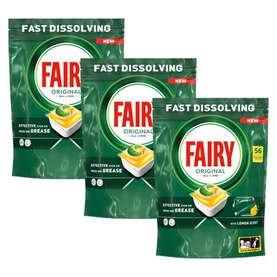 Kapsułki do zmywarki FAIRY Original All in One Lemon - 168 szt.