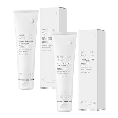 Pasta do zębów WHITEWASH Pro Range Silver Particle Whitening 125 ml 2 szt.