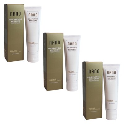 Pasta do zębów WHITEWASH Nano Gold Particle Whitening 75 ml 3 szt.