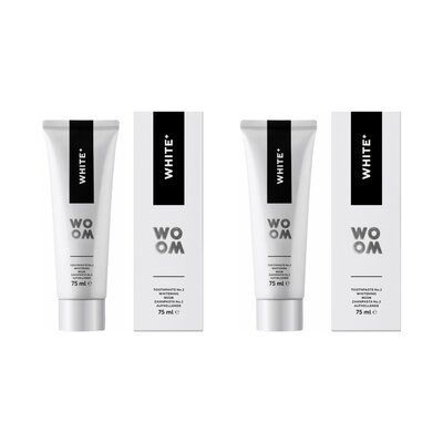 Pasta do zębów WOOM White+ 2 x 75 ml