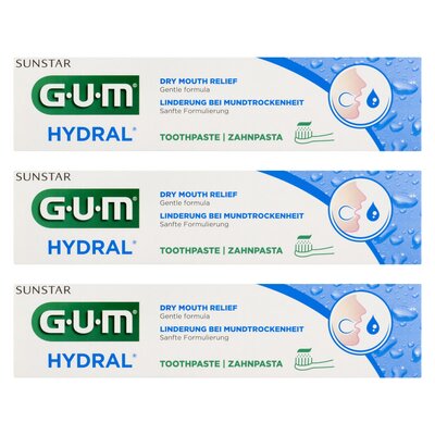 Pasta do zębów SUNSTAR GUM Hydral 75 ml 3 szt.