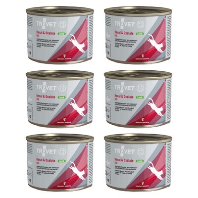 Karma dla kota TROVET RID Renal & Oxalate Jagnięcina 6 x 200 g