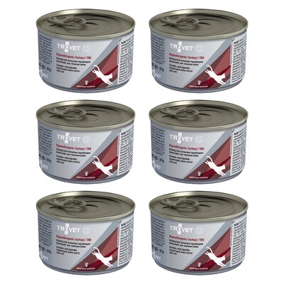 Karma dla kota TROVET Hypoallergenic TRD Turkey 6 x 200 g