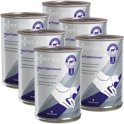 Karma dla psa i kota TROVET Unique Protein Venison Dziczyzna 6 x 400 g