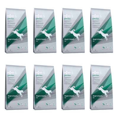 Karma dla psa TROVET Weight & Diabetic 8 x 3 kg